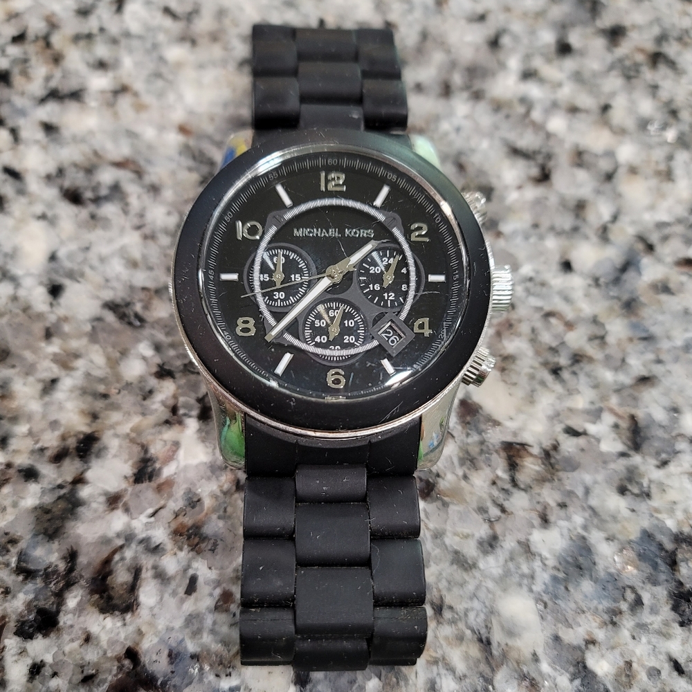 Michael Kors Mens Runway Silicone  Watch